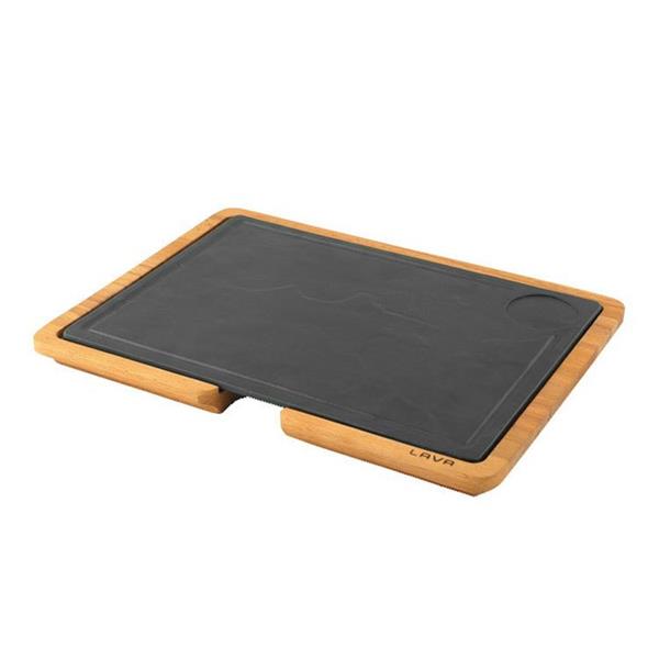 Ahşap Saplı Servis Tahtası, Hot Plate Döküm Demir Plakalı