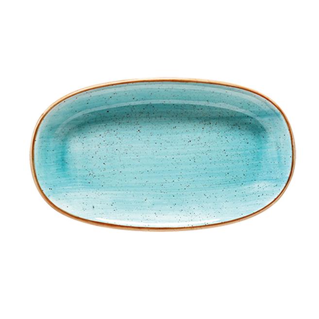 Bonna Aura Aqua Gourmet Oval Kayık Tabak 19 cm