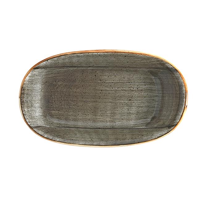 Bonna Aura Space Gourmet Oval Kayık Tabak 24 cm