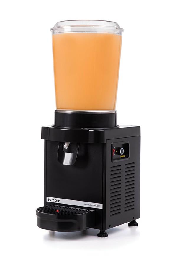 M10 Manuel Panoramik Karıştırıcılı Soğuk İçecek Dispenseri Siyah 10 Litre M10.AB