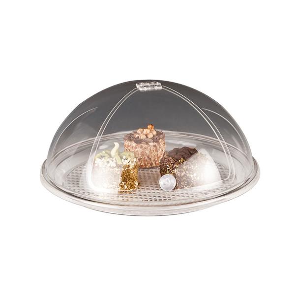 Polikarbonat Tepsili Akrilik Kapaklı Fanus