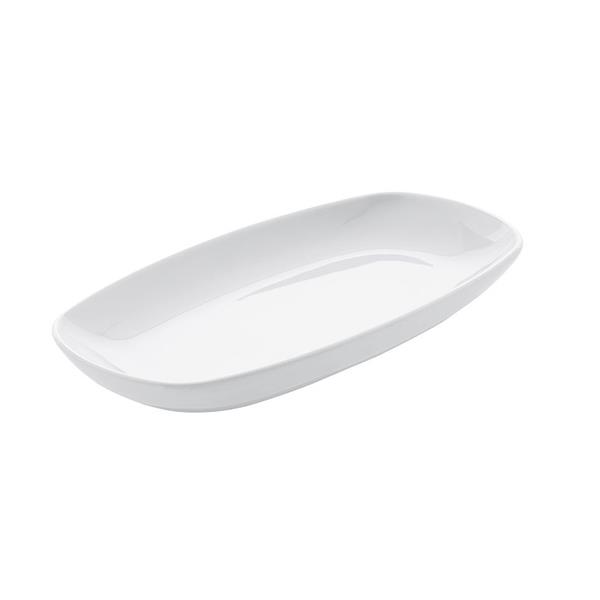 Porselen Köşeli & Yeni Otel Kayık Tabak 19 cm