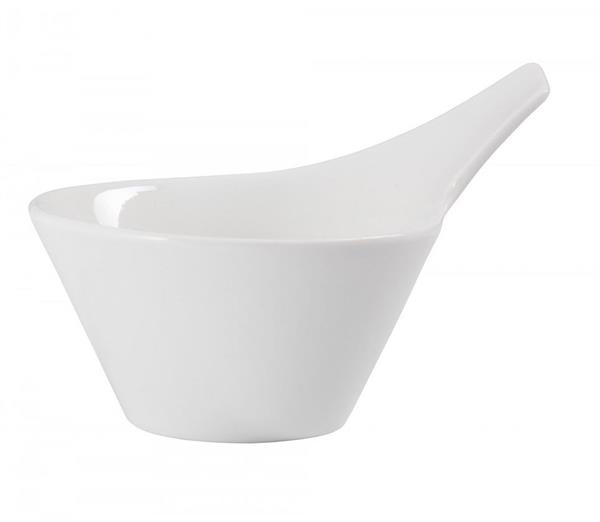 Porselen Micro Minimal Kaşık Beyaz