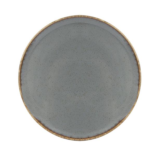 Porselen Seasons Koyu Gri Düz Tabak 20Cm